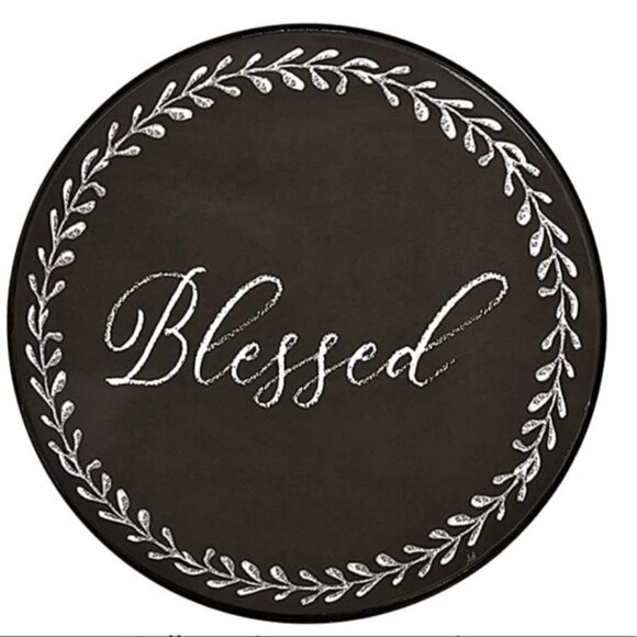 Range Kleen Range Covers Chalkboard Farmhouse Style Black White 4 piece set - Picture 3 of 10